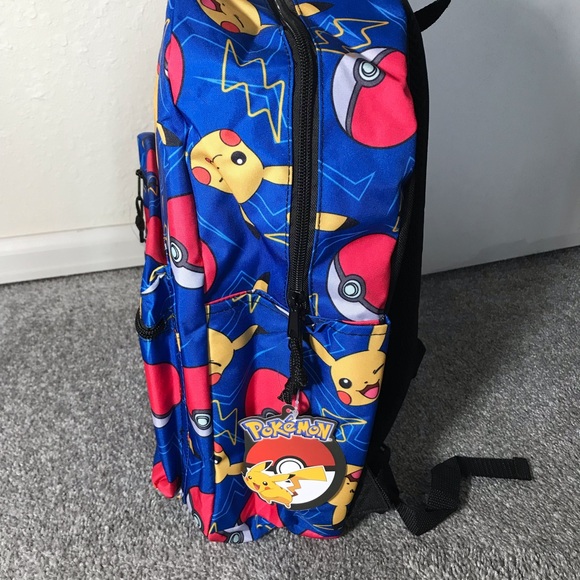 Pokémon Pikachu Pokeball print boys school backpack. - Picture 2 of 9